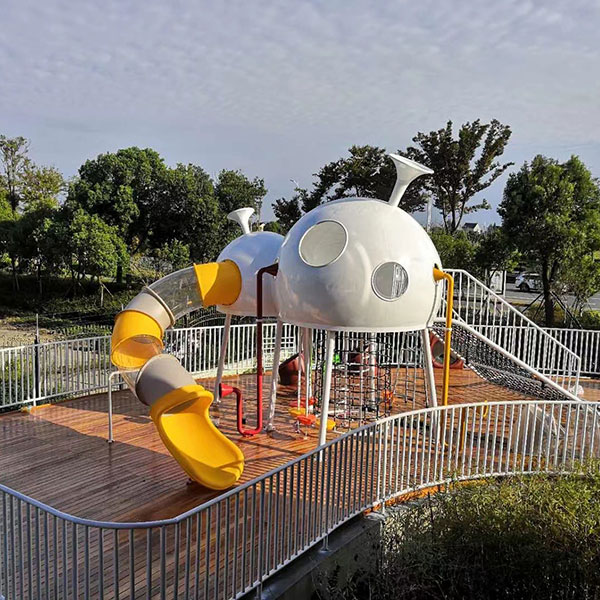 沐陽幼兒園組合滑梯_非標游樂設備_戶外秋千